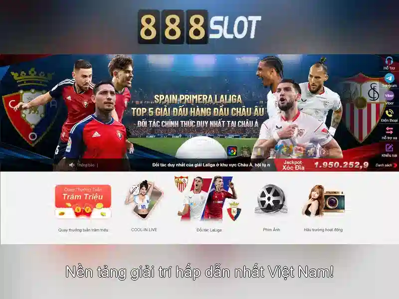 888SLOT – Nhà Cái Uy Tín Hàng Đầu Trong Ngành Slot