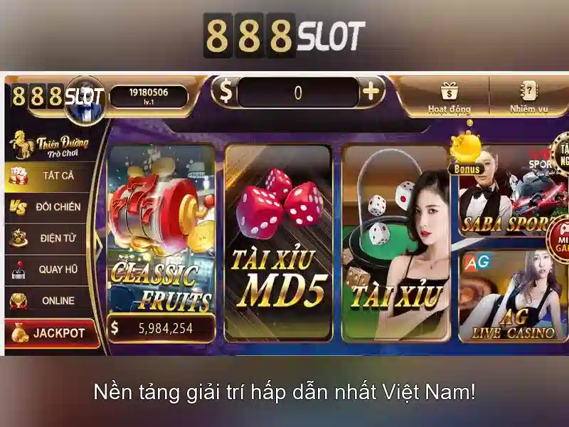 Các Trò Chơi Slot Nổi Bật Tại 888slot